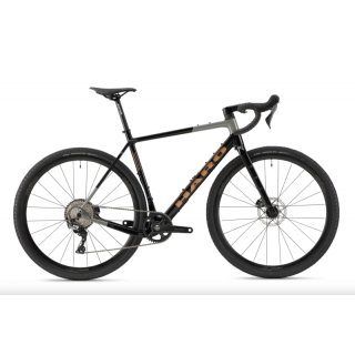 Haro bikes vélo gravel Buzzard Carbon 3 Gloss Jet Black Grey / Copper
