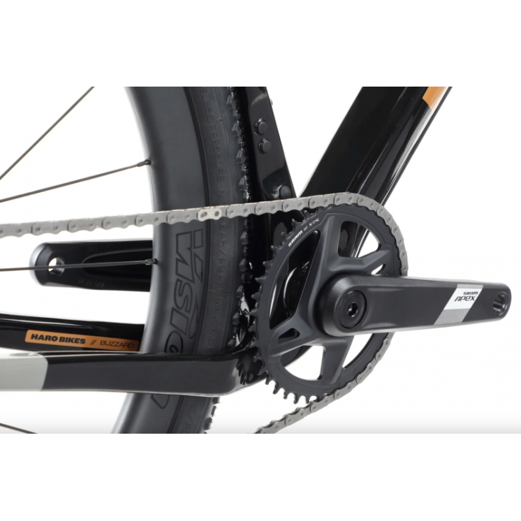 Haro bikes vélo gravel Buzzard Carbon 2 Gloss Jet Black Grey / Copper