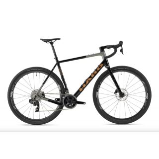 Haro bikes vélo gravel Buzzard Carbon 1 Gloss Jet Black Grey / Copper