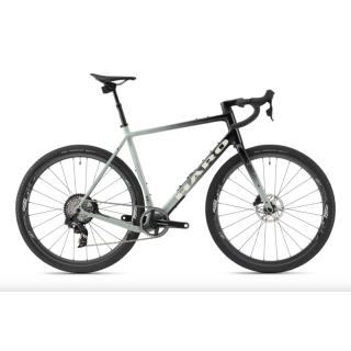 Haro bikes vélo gravel Buzzard Carbon Top Shelf Semi-Gloss Slate Blue Black Fade / White