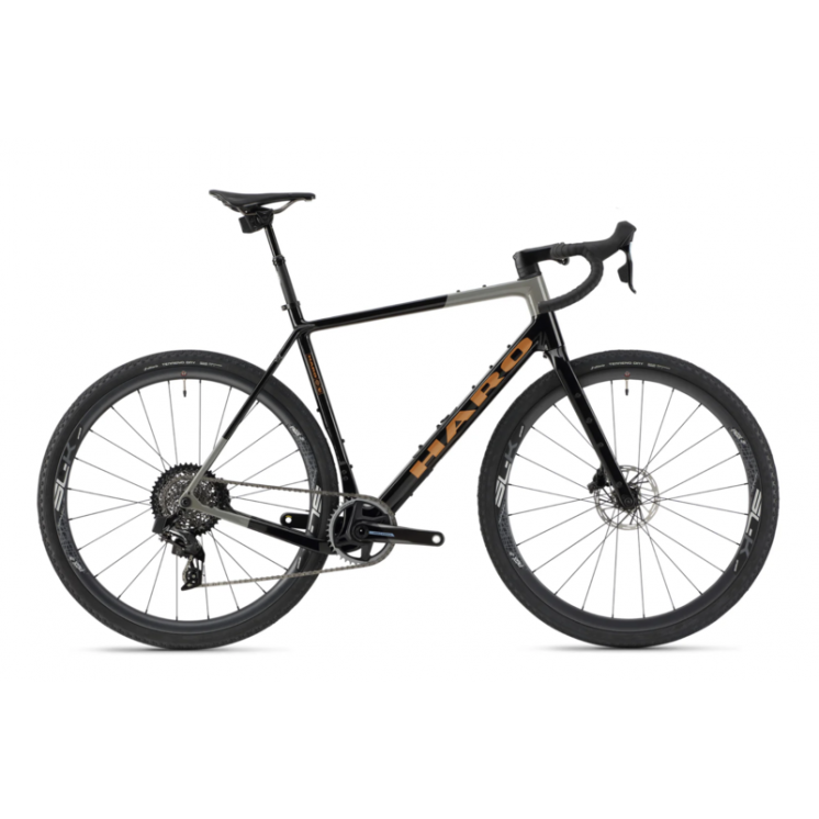 Haro bikes vélo gravel Buzzard Carbon Top Shelf Gloss Jet Black Grey / Copper