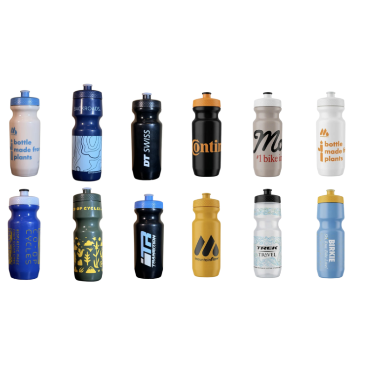 MountainFLOW Bidon velo personnalisable a base de plante 600ml