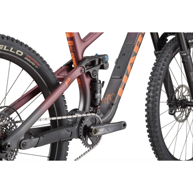 HARO Bikes VTT Enduro Greer Carbon 1 burgundy orange